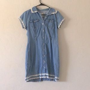 Midi denim dress size medium